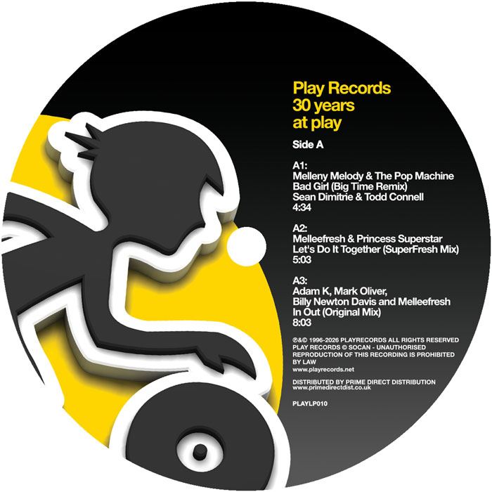 Various Artists - deadmau5 / MelleFresh - Play Records: 30 Years at Play - Image 2